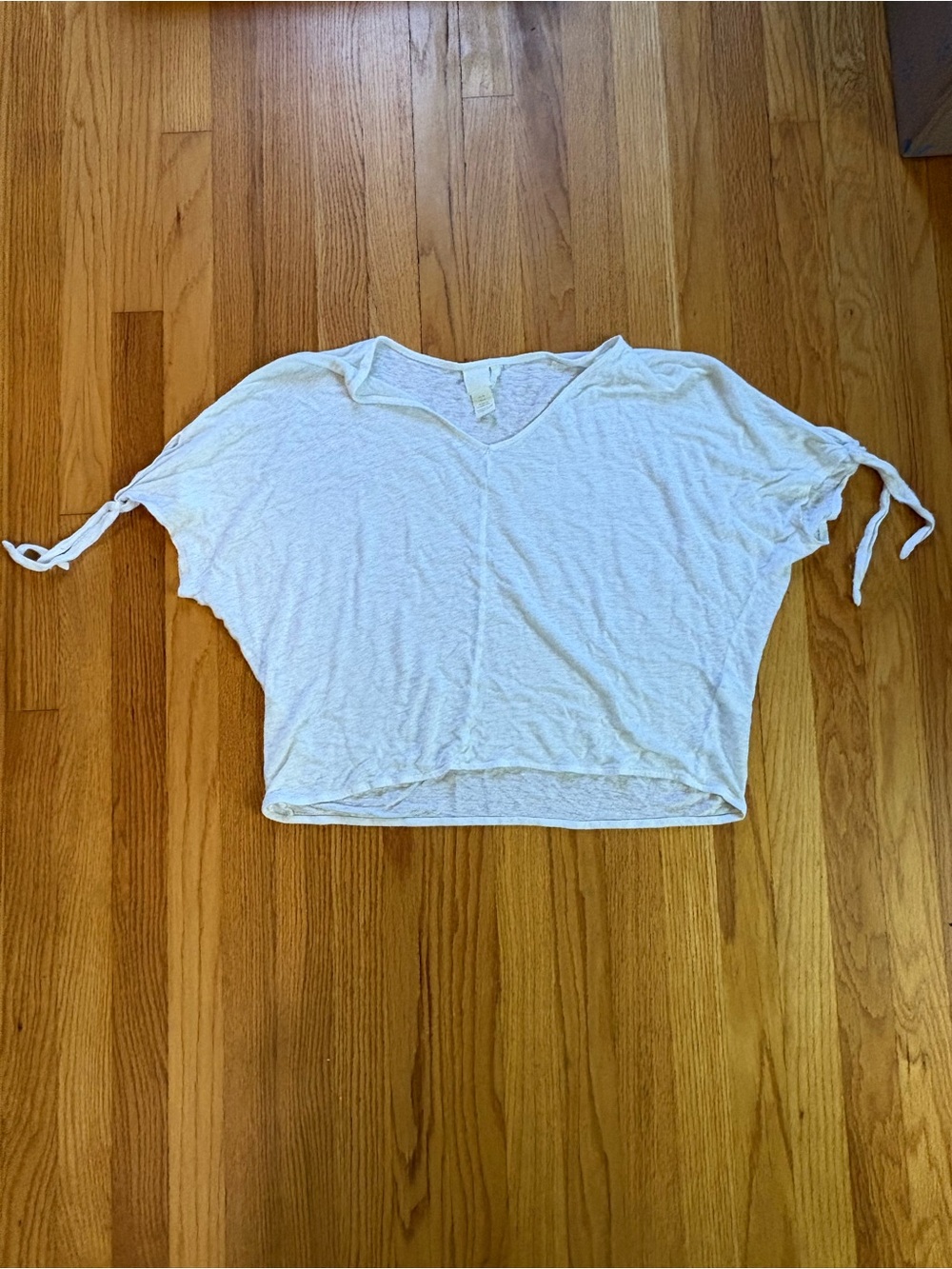 H&M White Linen Top
